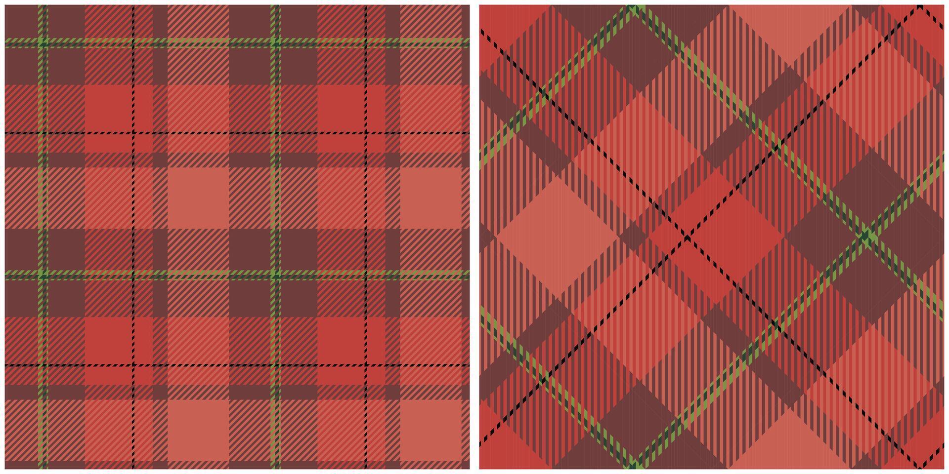 Scottish Tartan Seamless Pattern. Tartan Seamless Pattern Seamless Tartan Illustration Set for Scarf, Blanket, Other Modern Spring Summer Autumn Winter Holiday Fabric Print. vector