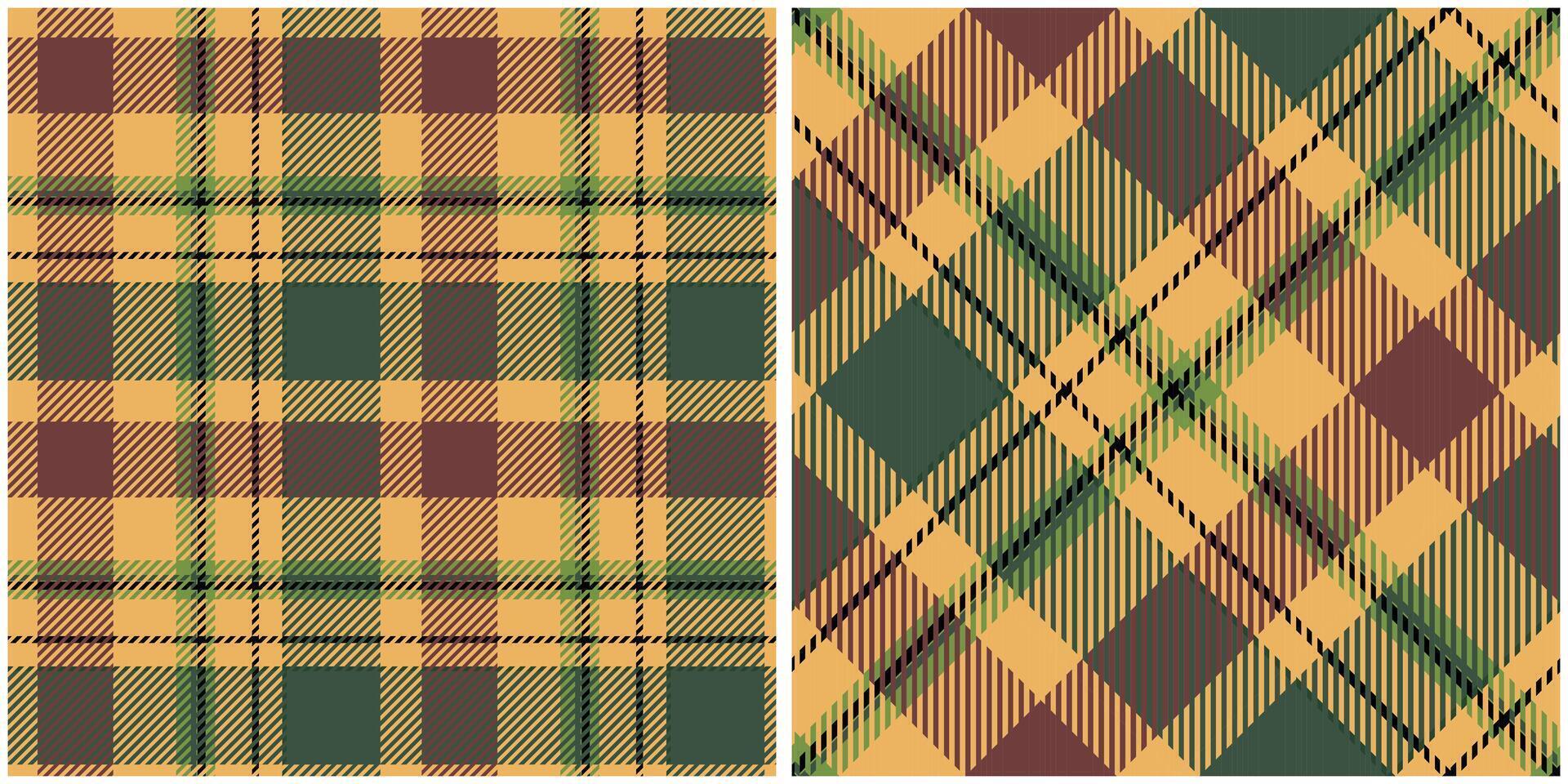 Scottish Tartan Seamless Pattern. Classic Plaid Tartan Traditional Scottish Woven Fabric. Lumberjack Shirt Flannel Textile. Pattern Tile Swatch Included. vector