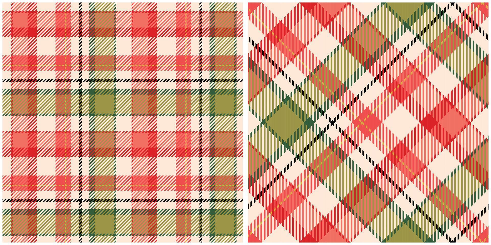 Scottish Tartan Seamless Pattern. Traditional Scottish Checkered Background. Seamless Tartan Illustration Set for Scarf, Blanket, Other Modern Spring Summer Autumn Winter Holiday Fabric Print. vector