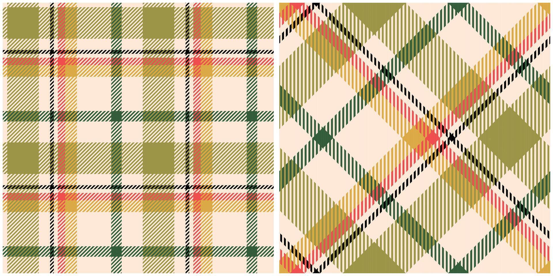 Tartan Plaid Seamless Pattern. Scottish Tartan Seamless Pattern. Seamless Tartan Illustration Set for Scarf, Blanket, Other Modern Spring Summer Autumn Winter Holiday Fabric Print. vector