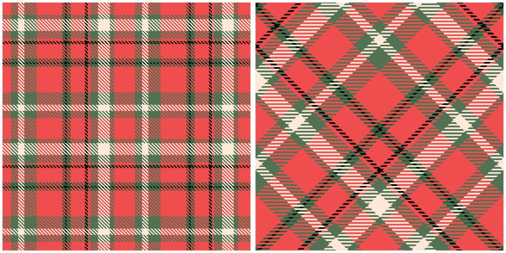 Tartan Plaid Seamless Pattern. Checkerboard Pattern. Seamless Tartan Illustration Set for Scarf, Blanket, Other Modern Spring Summer Autumn Winter Holiday Fabric Print. vector
