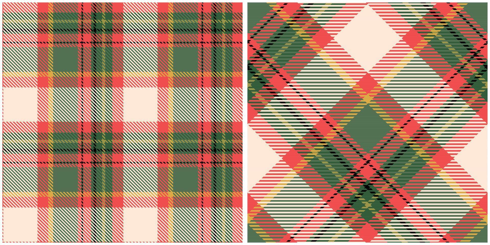Tartan Plaid Seamless Pattern. Tartan Seamless Pattern. Seamless Tartan Illustration Set for Scarf, Blanket, Other Modern Spring Summer Autumn Winter Holiday Fabric Print. vector