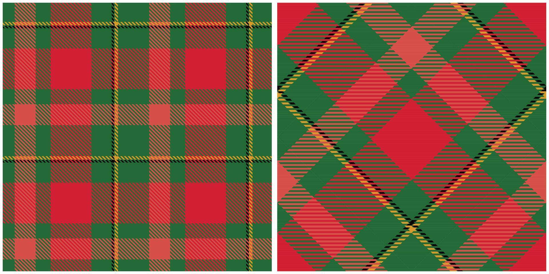 Classic Scottish Tartan Design. Tartan Plaid Seamless Pattern. Seamless Tartan Illustration Set for Scarf, Blanket, Other Modern Spring Summer Autumn Winter Holiday Fabric Print. vector