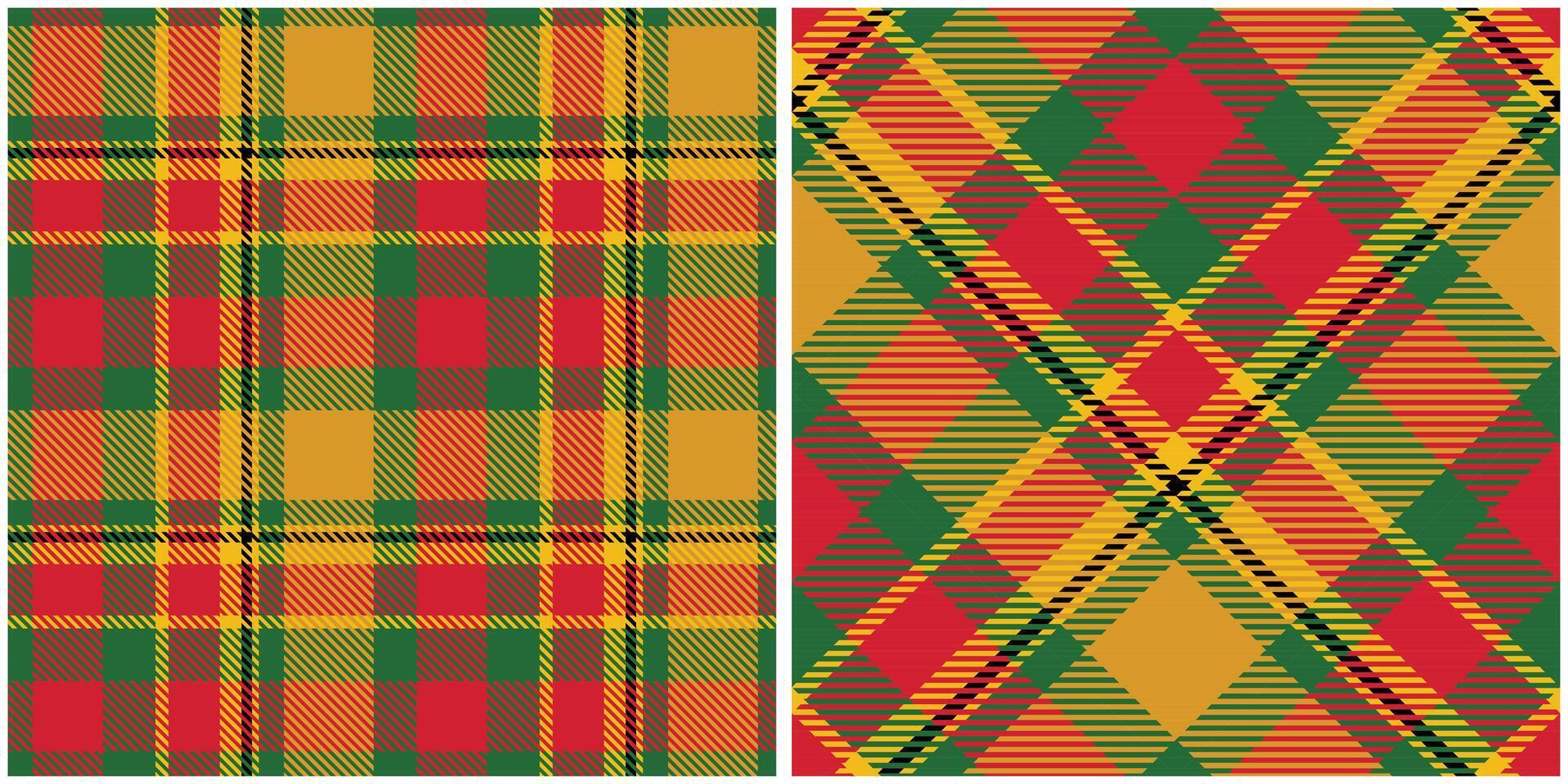 Tartan Plaid Seamless Pattern. Scottish Tartan Seamless Pattern. Seamless Tartan Illustration Set for Scarf, Blanket, Other Modern Spring Summer Autumn Winter Holiday Fabric Print. vector