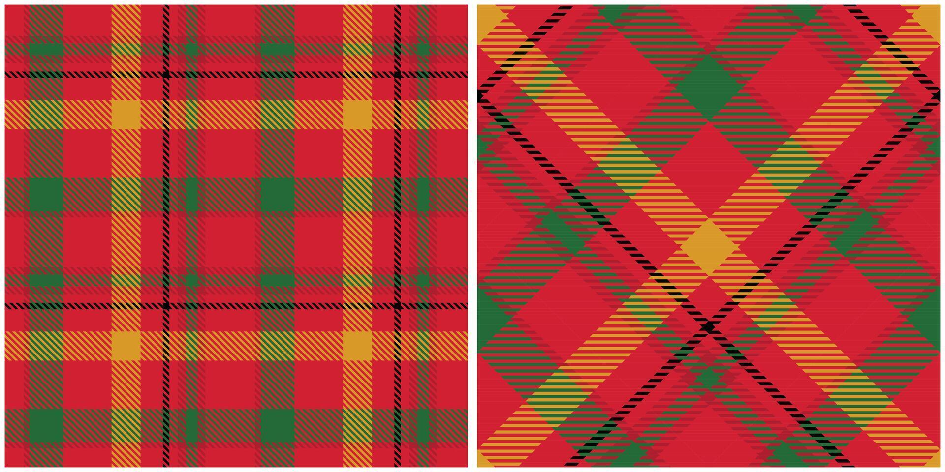 Tartan Plaid Seamless Pattern. Checkerboard Pattern. Seamless Tartan Illustration Set for Scarf, Blanket, Other Modern Spring Summer Autumn Winter Holiday Fabric Print. vector