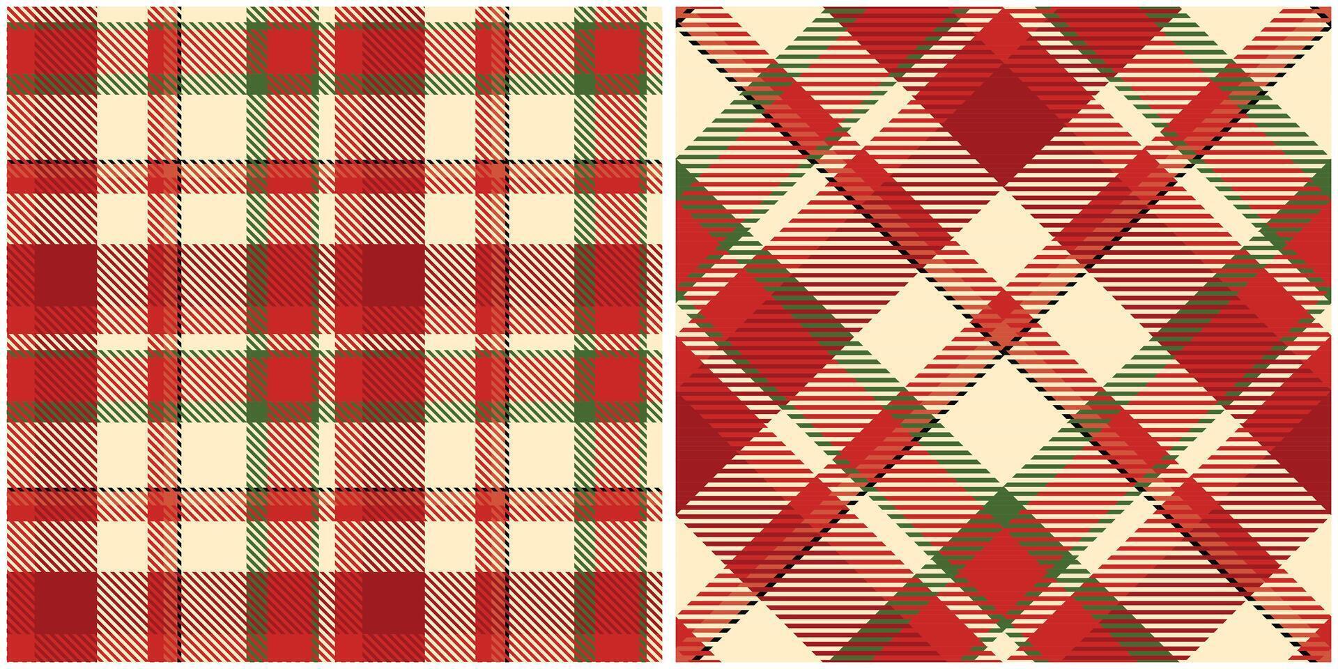 Tartan Plaid Seamless Pattern. Tartan Seamless Pattern. Seamless Tartan Illustration Set for Scarf, Blanket, Other Modern Spring Summer Autumn Winter Holiday Fabric Print. vector