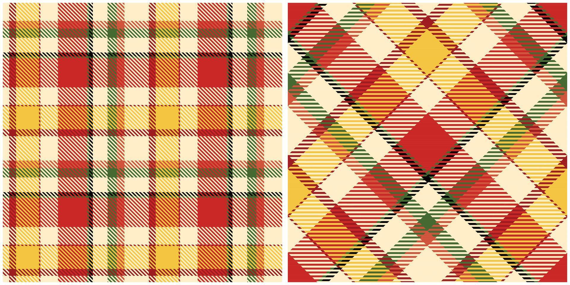 Tartan Plaid Seamless Pattern. Gingham Patterns. Seamless Tartan Illustration Set for Scarf, Blanket, Other Modern Spring Summer Autumn Winter Holiday Fabric Print. vector
