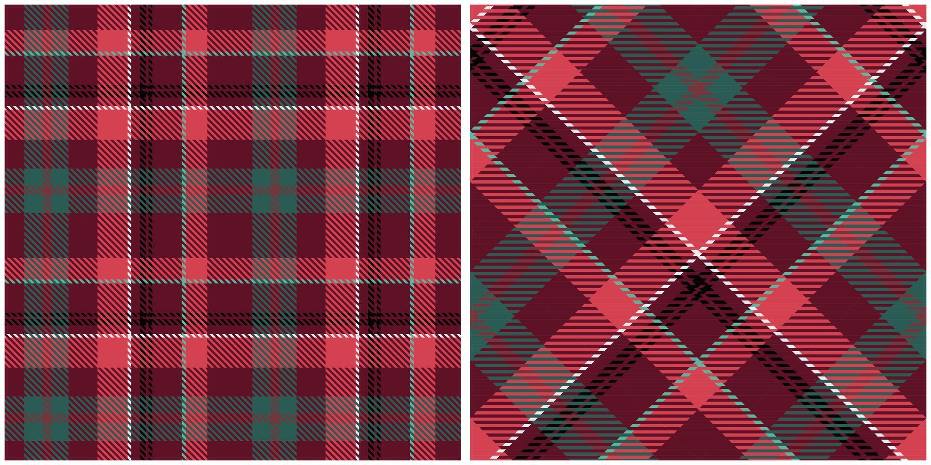 Tartan Plaid Pattern Seamless. Checkerboard Pattern. Seamless Tartan Illustration Set for Scarf, Blanket, Other Modern Spring Summer Autumn Winter Holiday Fabric Print. vector
