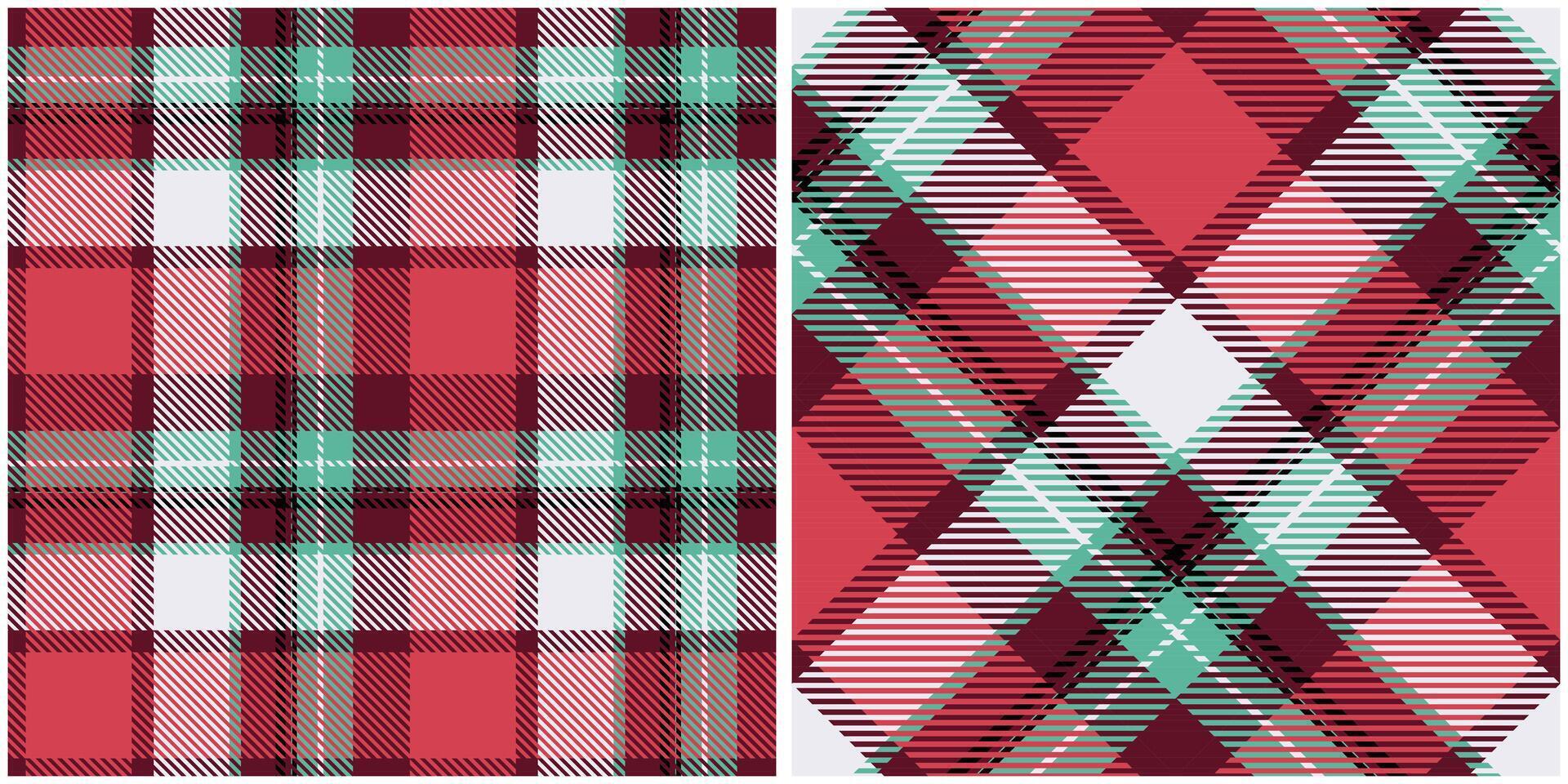Tartan Plaid Pattern Seamless. Gingham Patterns. Seamless Tartan Illustration Set for Scarf, Blanket, Other Modern Spring Summer Autumn Winter Holiday Fabric Print. vector