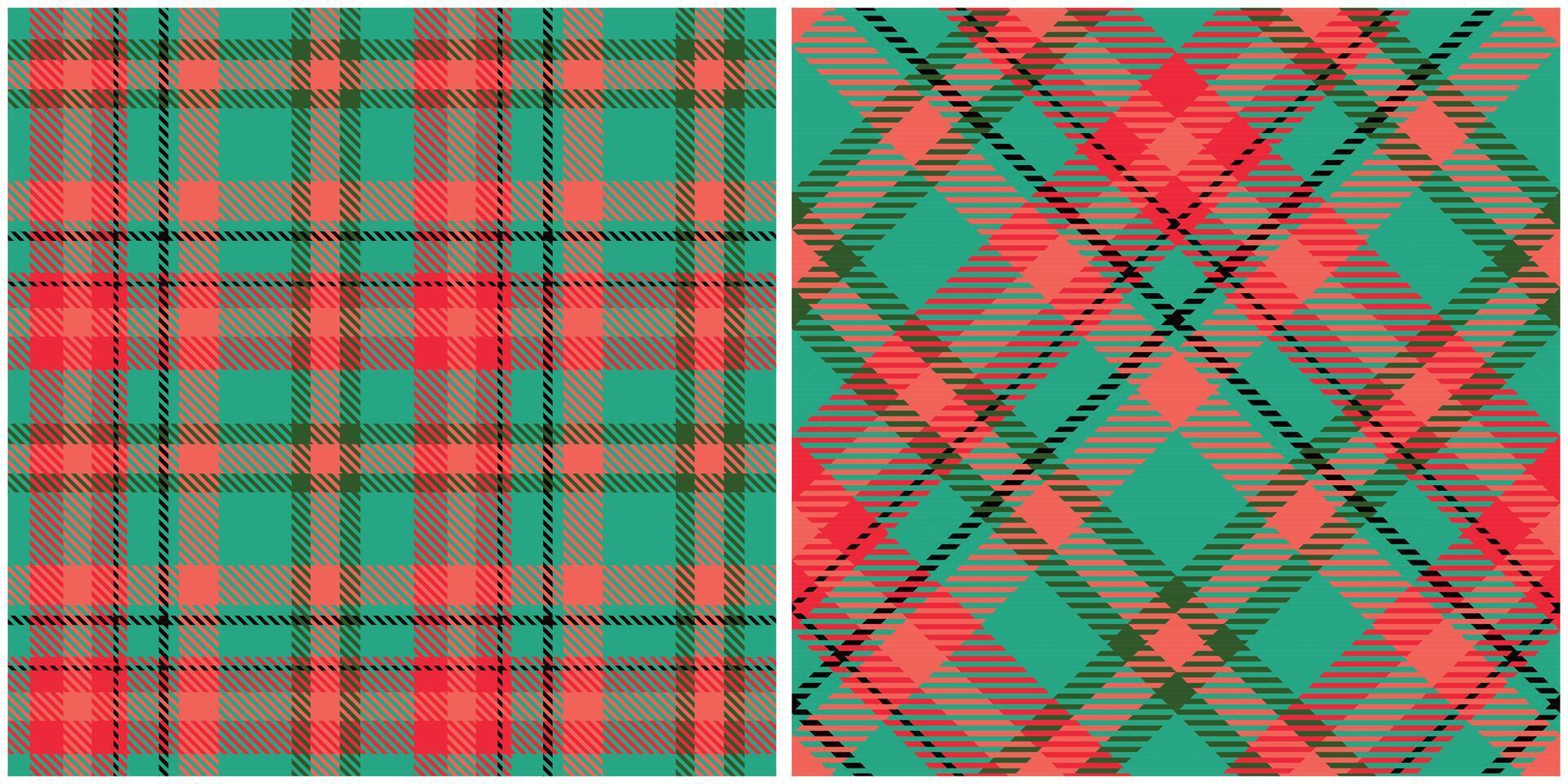 Tartan Seamless Pattern. Sweet Checker Pattern Seamless Tartan Illustration Set for Scarf, Blanket, Other Modern Spring Summer Autumn Winter Holiday Fabric Print. vector