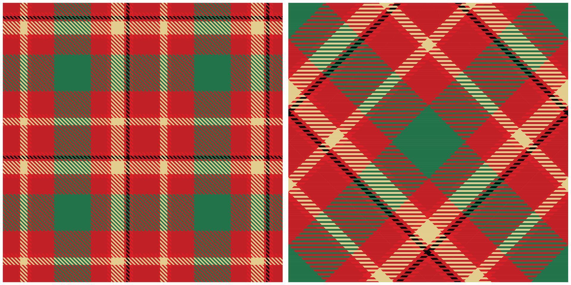Scottish Tartan Plaid Seamless Pattern, Checker Pattern. Seamless Tartan Illustration Set for Scarf, Blanket, Other Modern Spring Summer Autumn Winter Holiday Fabric Print. vector