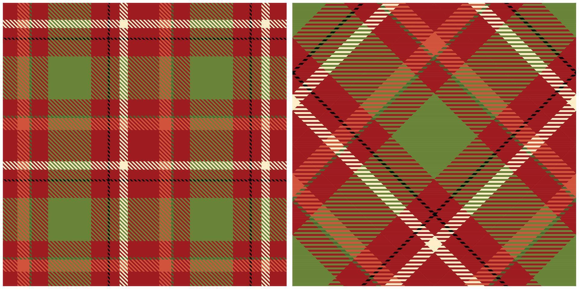 Scottish Tartan Plaid Seamless Pattern, Tartan Seamless Pattern. Seamless Tartan Illustration Set for Scarf, Blanket, Other Modern Spring Summer Autumn Winter Holiday Fabric Print. vector