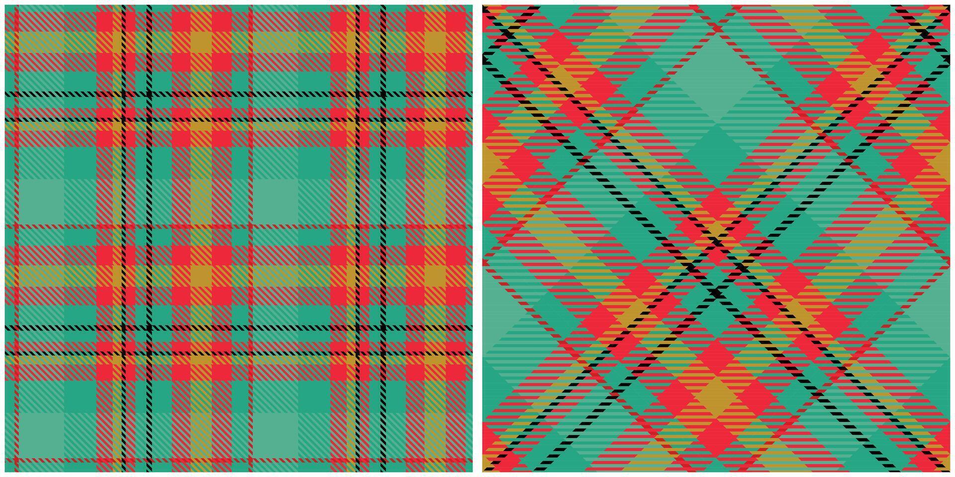 Tartan Seamless Pattern. Sweet Pastel Plaids Pattern Seamless Tartan Illustration Set for Scarf, Blanket, Other Modern Spring Summer Autumn Winter Holiday Fabric Print. vector
