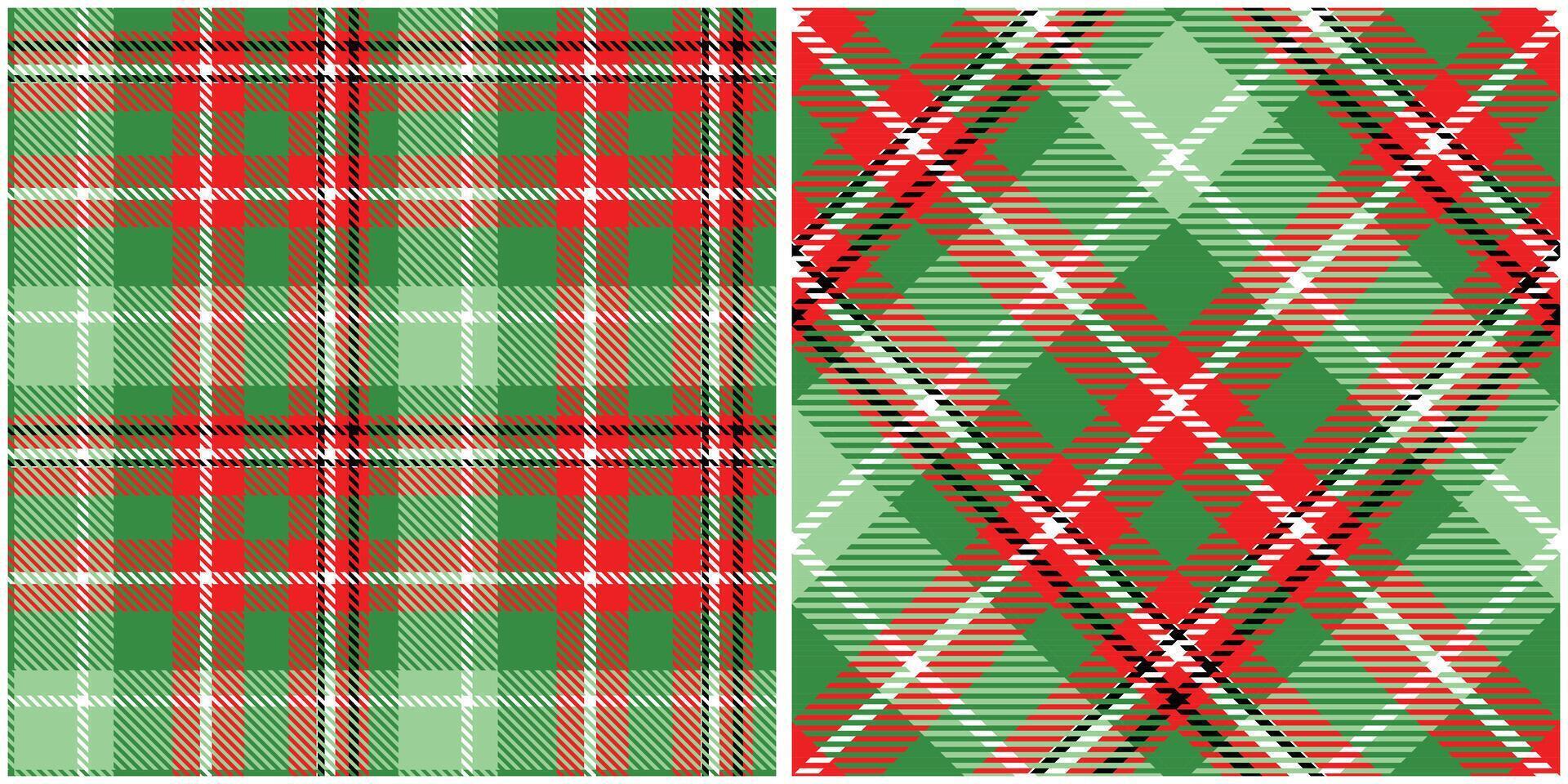 Scottish Tartan Plaid Seamless Pattern, Checker Pattern. Seamless Tartan Illustration Set for Scarf, Blanket, Other Modern Spring Summer Autumn Winter Holiday Fabric Print. vector