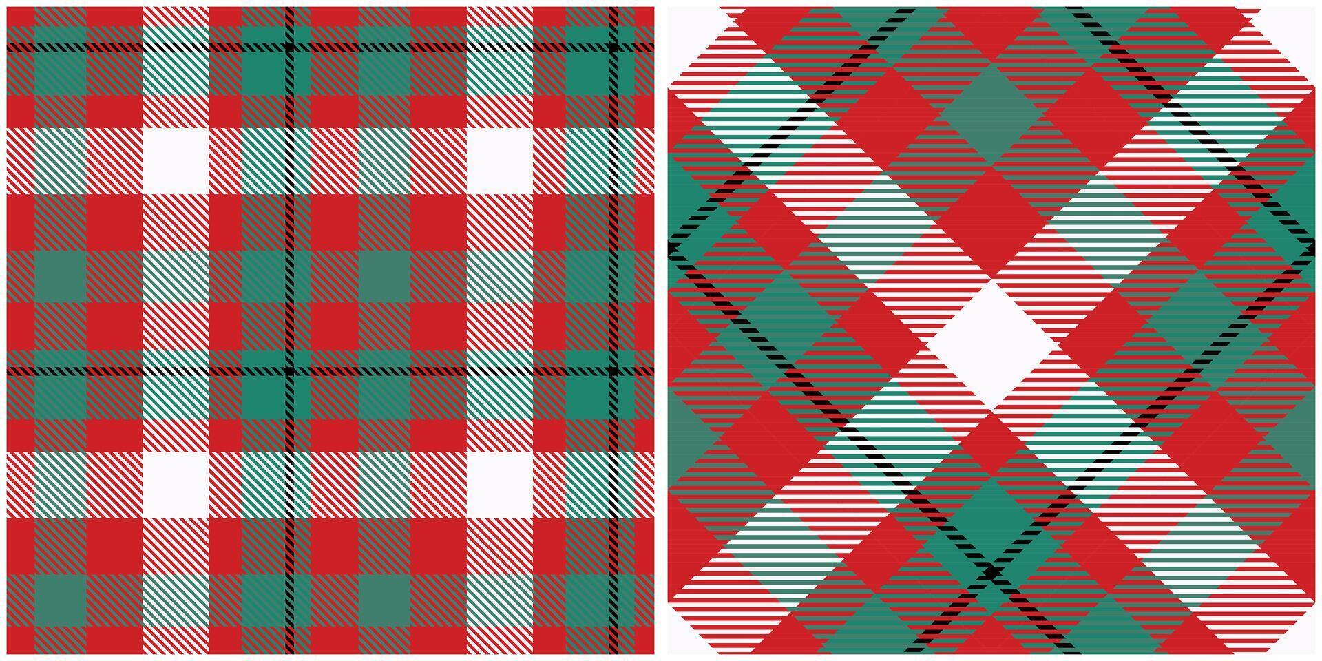 Scottish Tartan Plaid Seamless Pattern, Checkerboard Pattern. Seamless Tartan Illustration Set for Scarf, Blanket, Other Modern Spring Summer Autumn Winter Holiday Fabric Print. vector