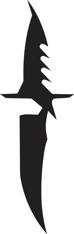 Stealth Sabre Stylish Abstract Knife Ink Assassin Modern Combat vector