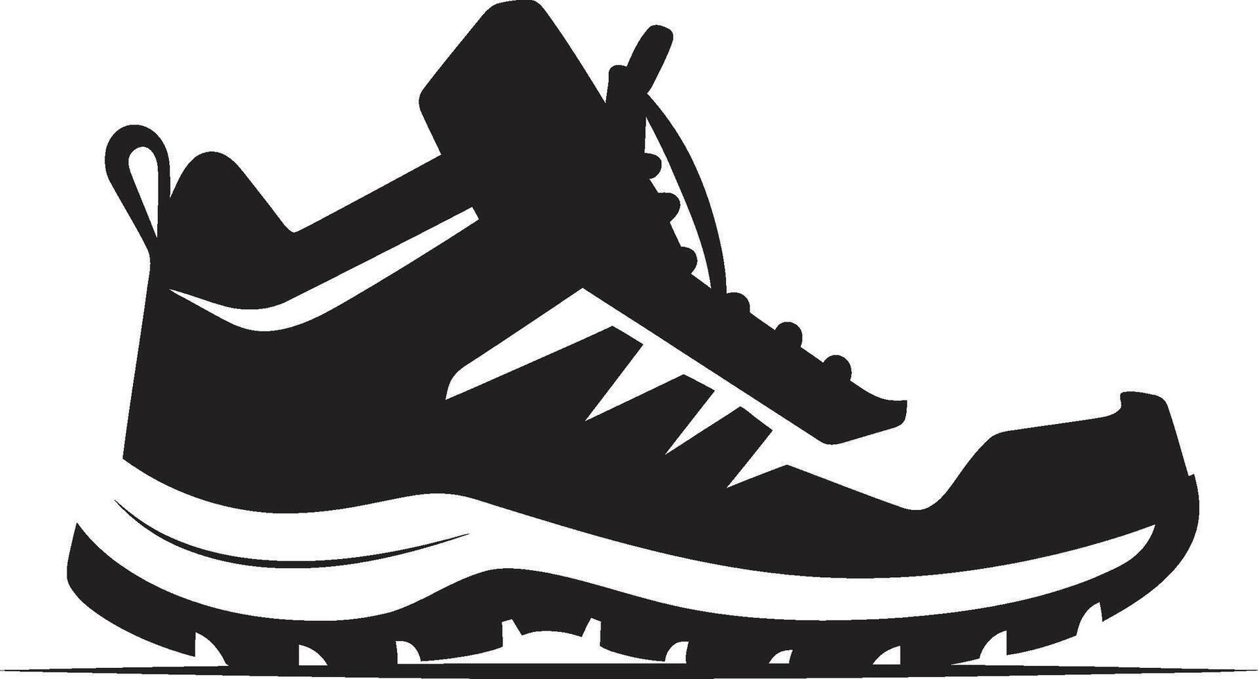 Mystic Sprint Intriguing Black Shoe Graphic Ebony Evolution Refined Sports Shoe Graphic vector