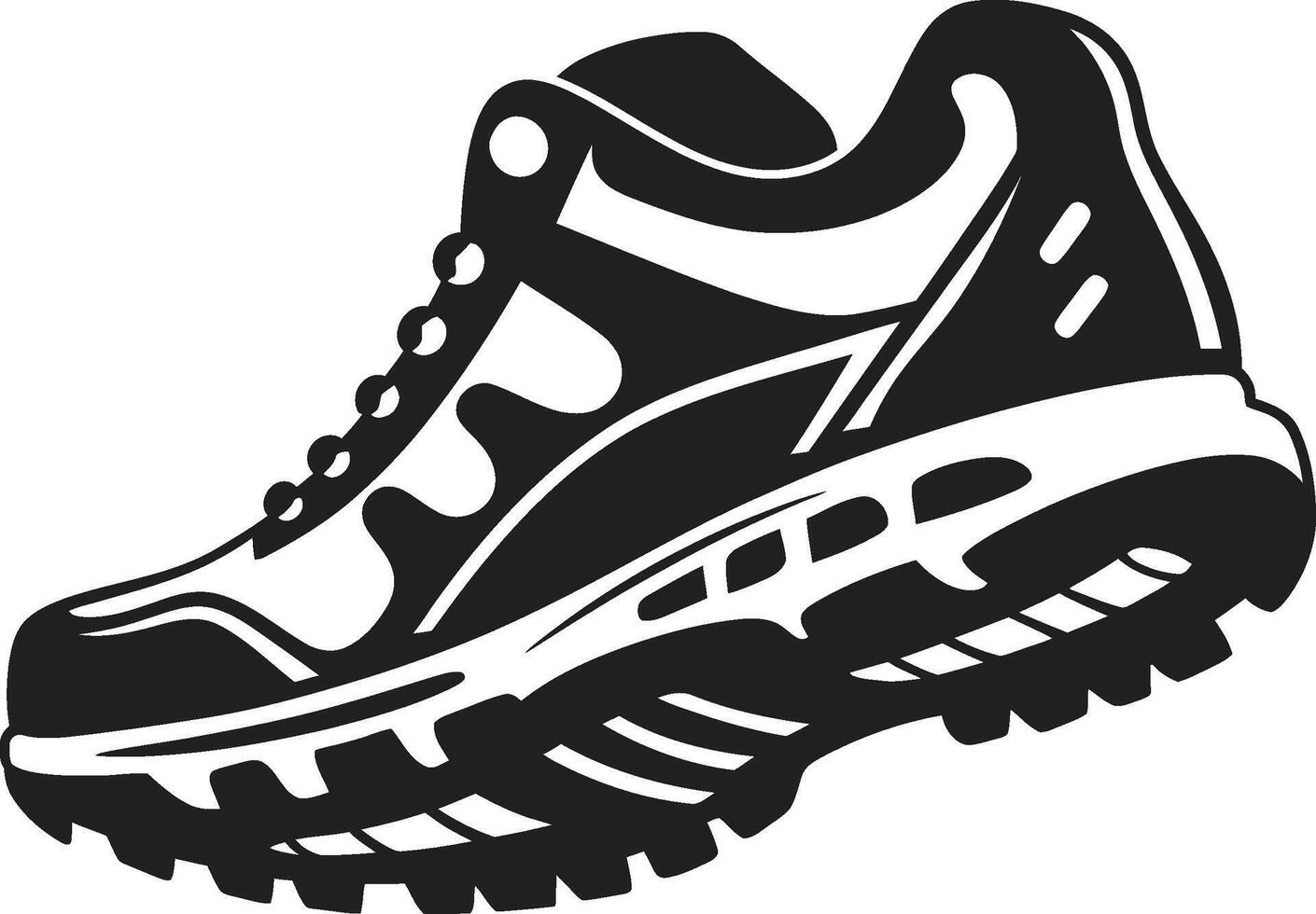 Shadow Speedster Chic Black Shoe Gothic Groundbreaker Sophisticated Shoe Graphic vector