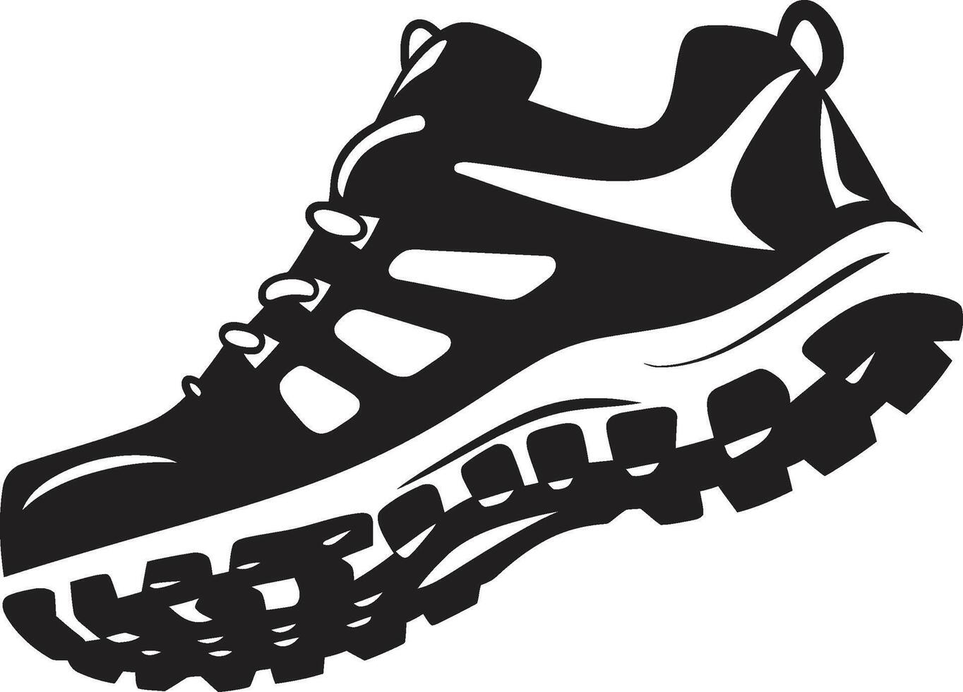 Silent Strider Minimalistic Sports Shoe Graphic Mystic Sprint Intriguing Black Sports Shoe vector