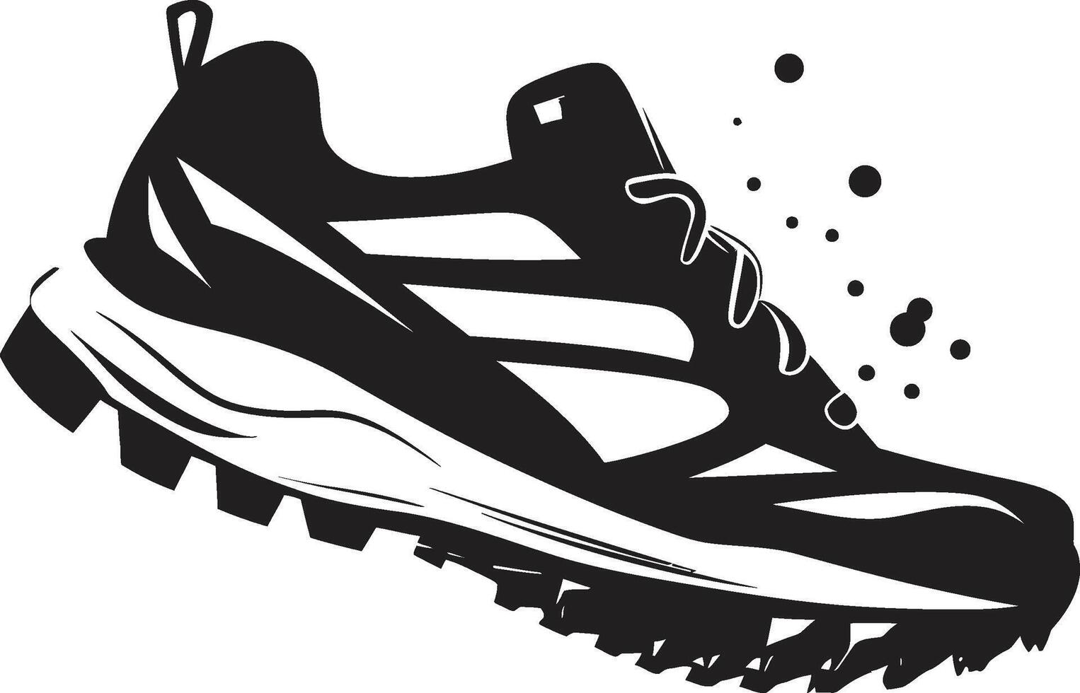 Shadow Sprinter Elegant Black Shoe Graphic Mystic Momentum Intriguing Sneakers vector