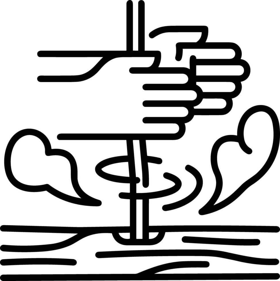 Hand icon symbol image illustration vector