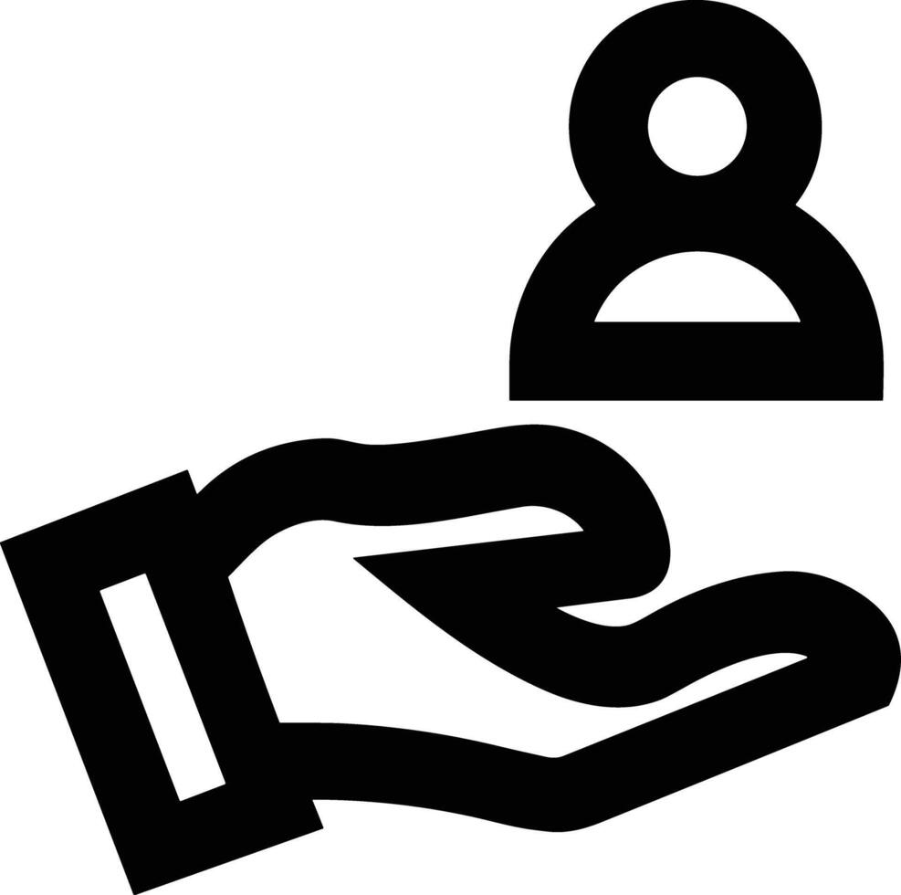 Hand icon symbol image illustration vector