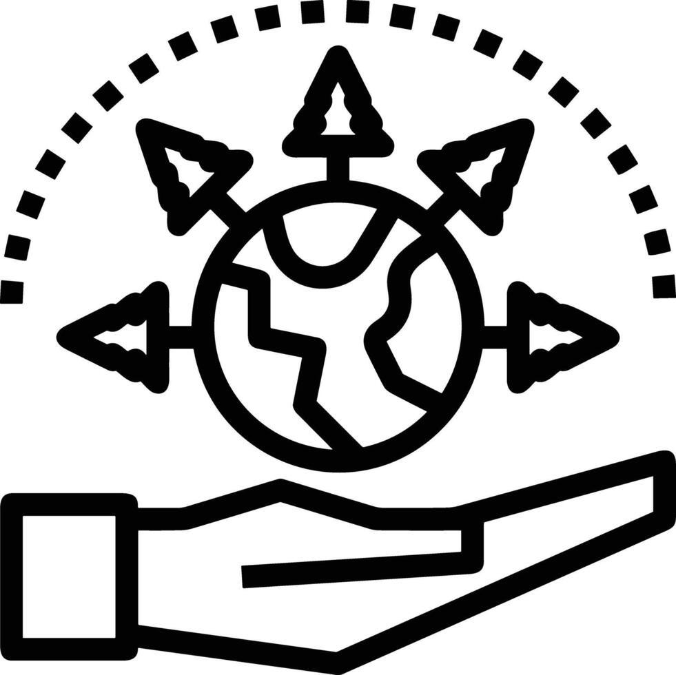 Hand icon symbol image illustration vector