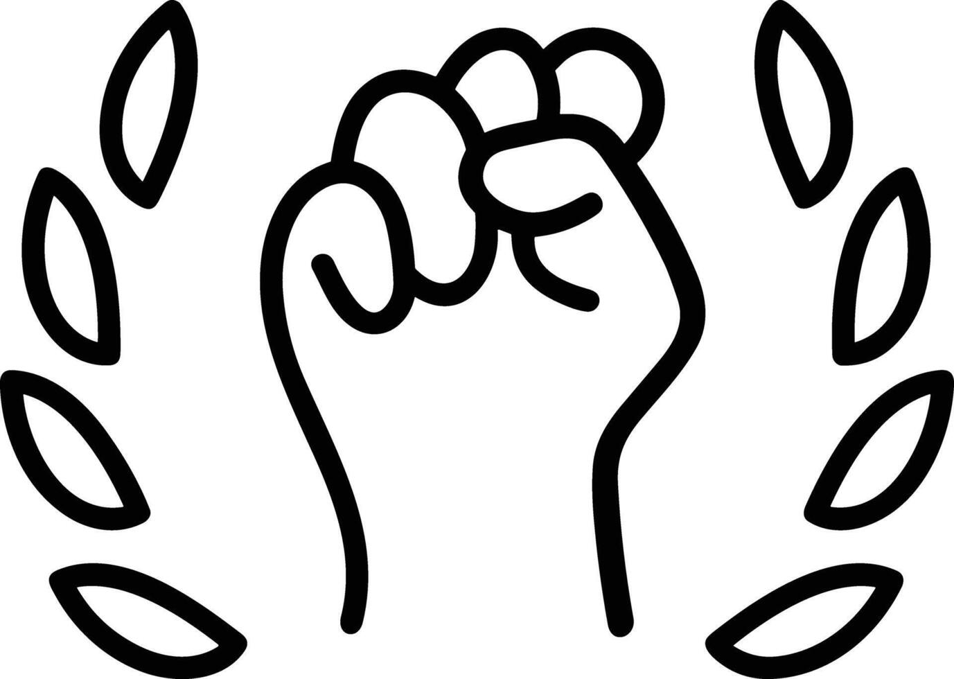 Hand icon symbol image illustration vector