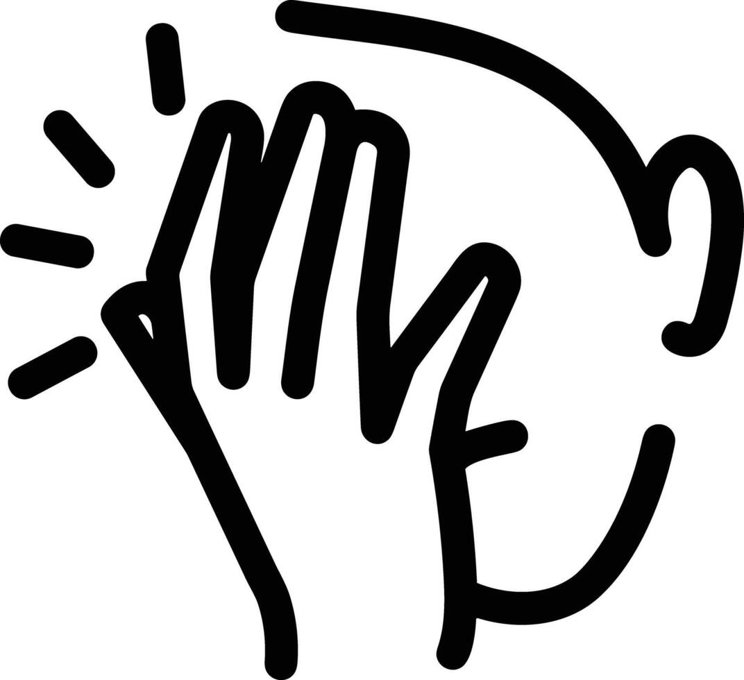 Hand icon symbol image illustration vector
