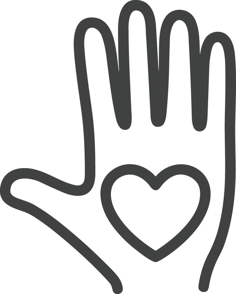 Hand icon symbol image illustration vector