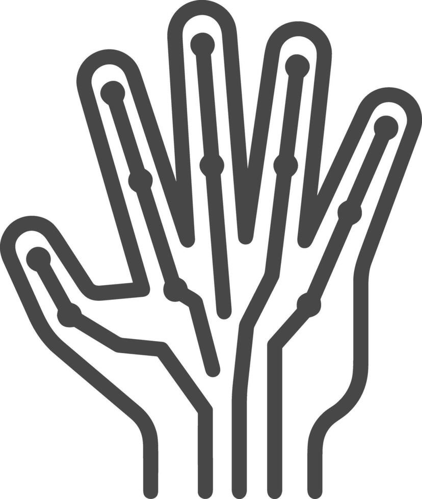 Hand icon symbol image illustration vector
