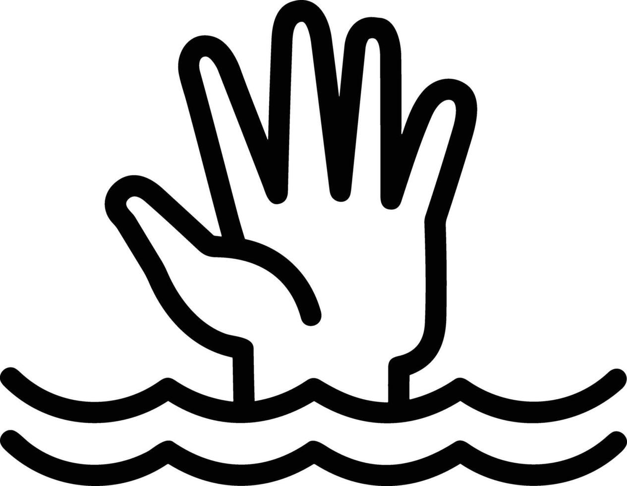 Hand icon symbol image illustration vector