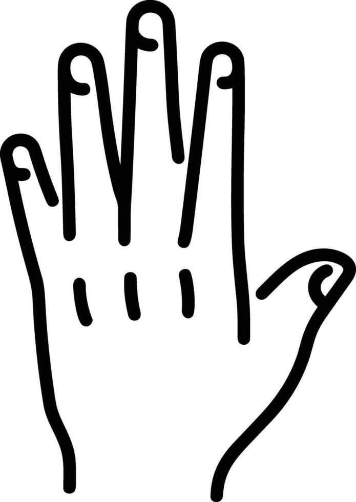 Hand icon symbol image illustration vector