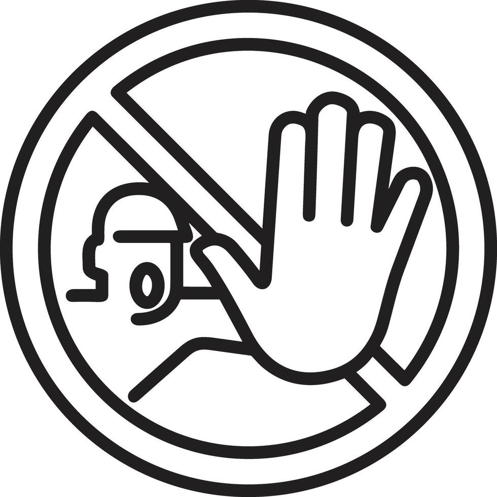Hand icon symbol image illustration vector