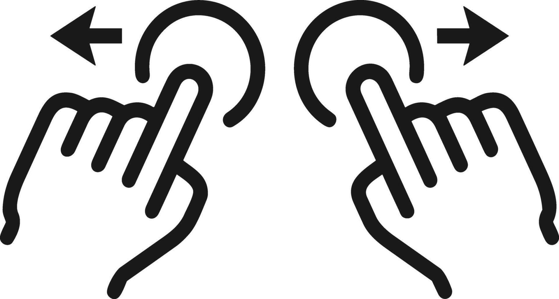 Hand icon symbol image illustration vector