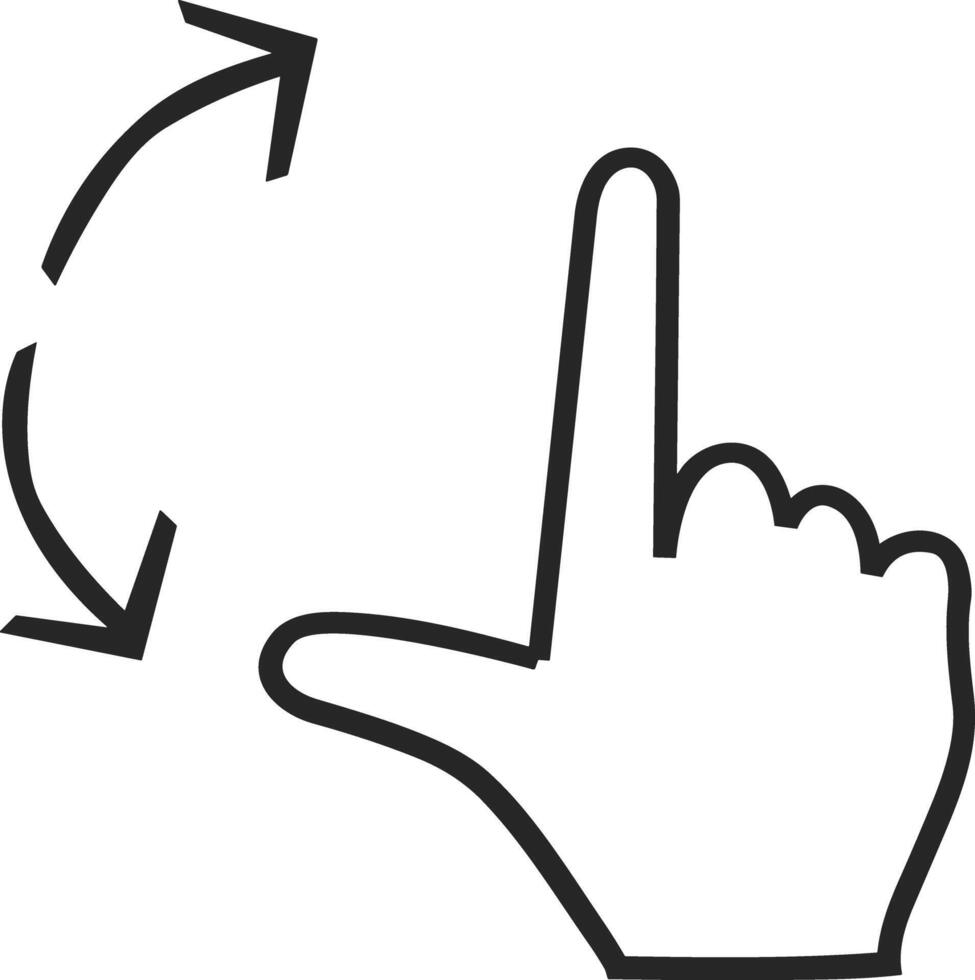Hand icon symbol image illustration vector