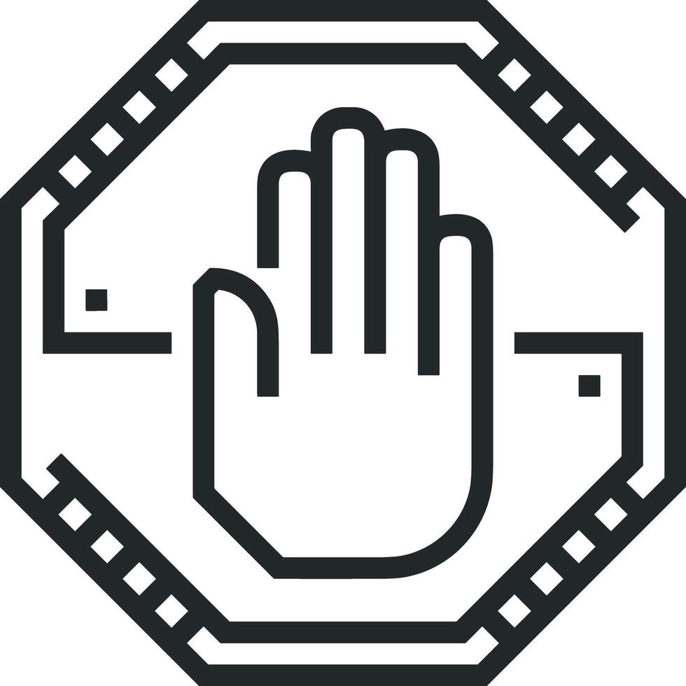 Hand icon symbol image illustration vector