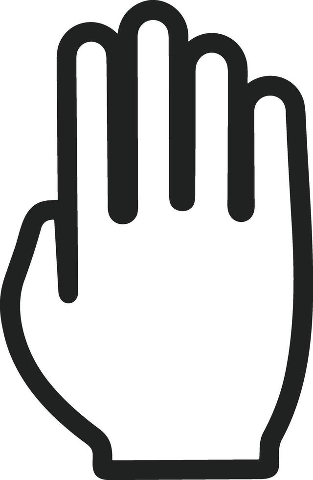 Hand icon symbol image illustration vector
