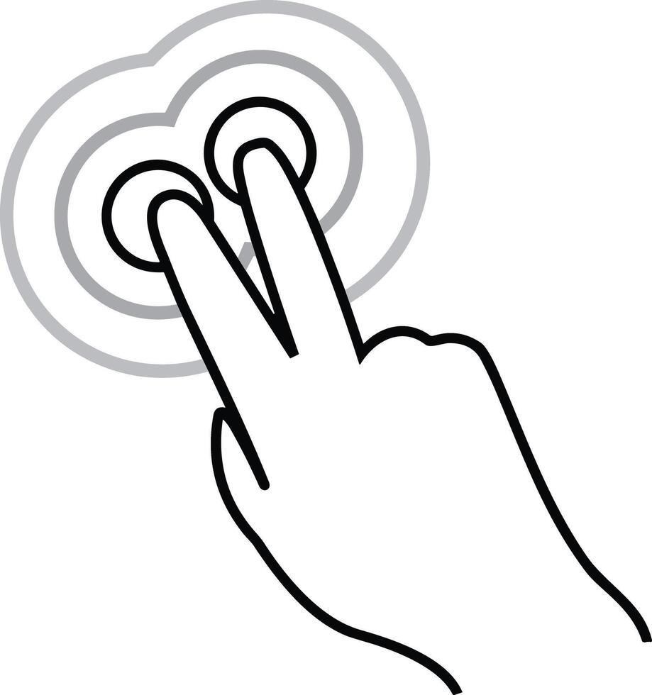 Hand icon symbol image illustration vector