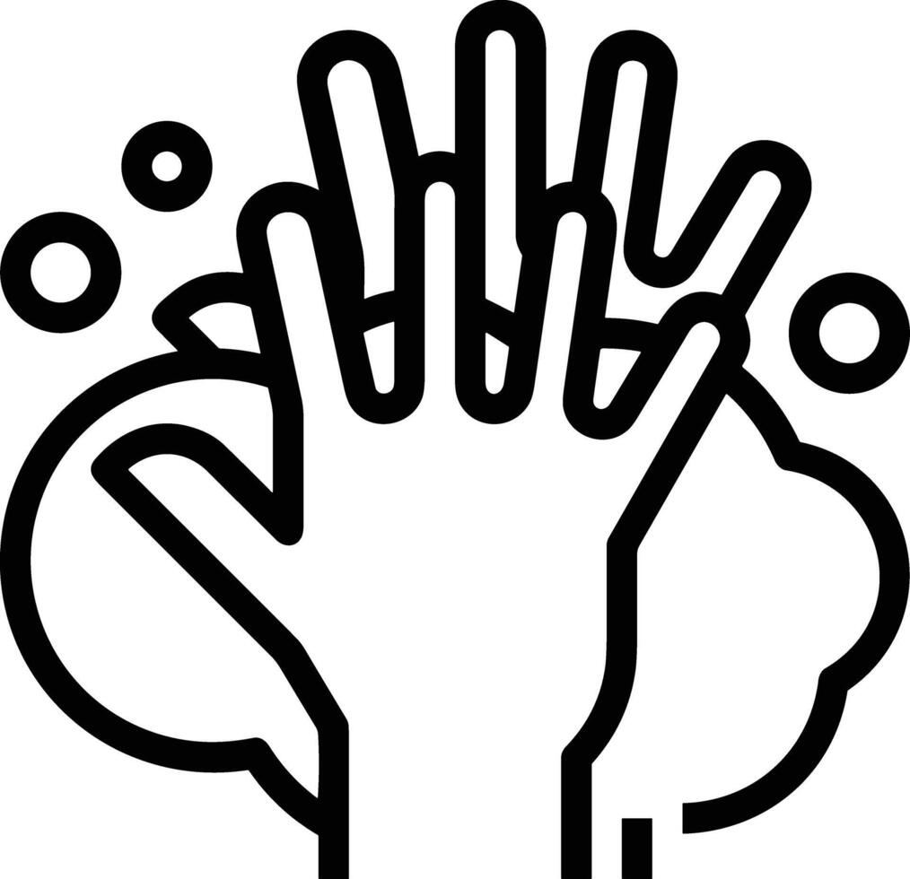 Hand icon symbol image illustration vector