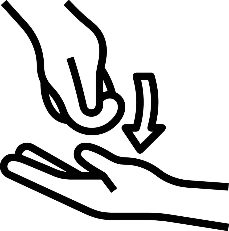 Hand icon symbol image illustration vector