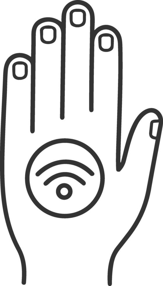 Hand icon symbol image illustration vector