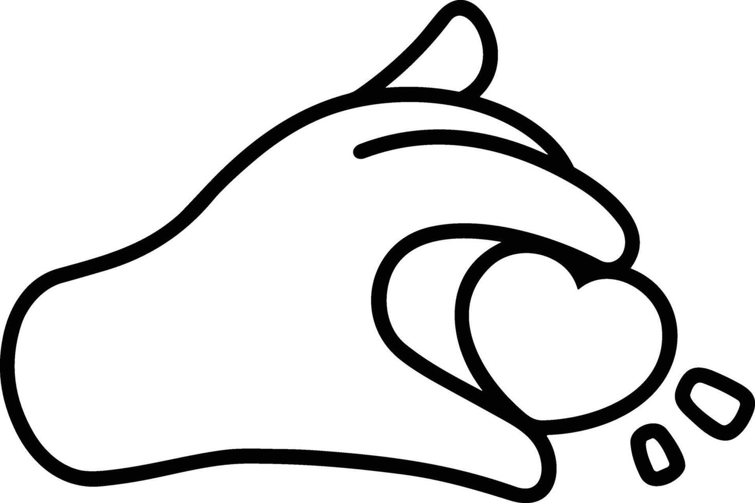 Hand icon symbol image illustration vector