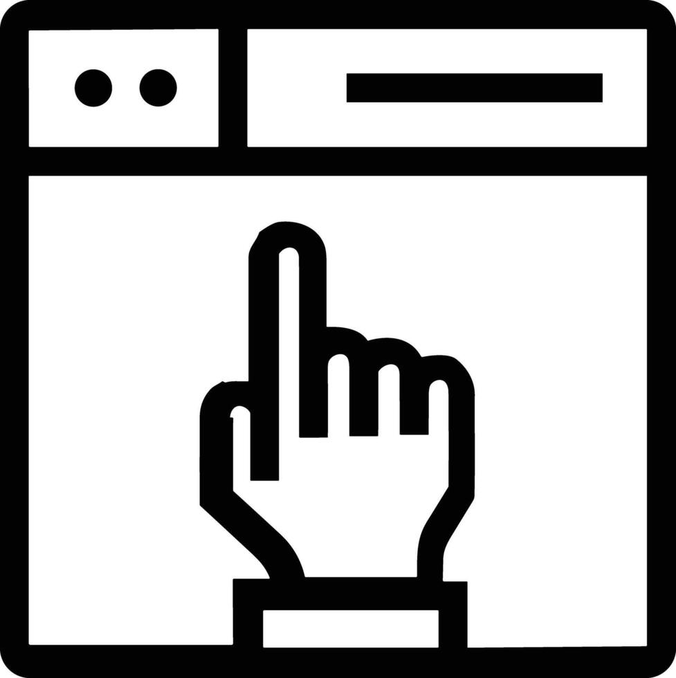 Hand icon symbol image illustration vector