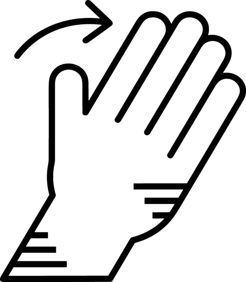 Hand icon symbol image illustration vector