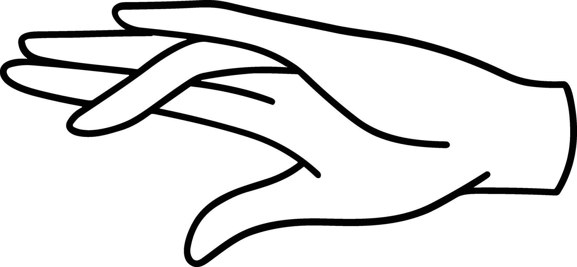 Hand icon symbol image illustration vector