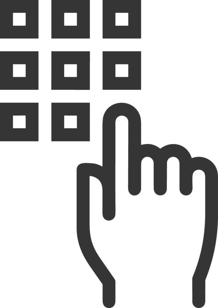 Hand icon symbol image illustration vector