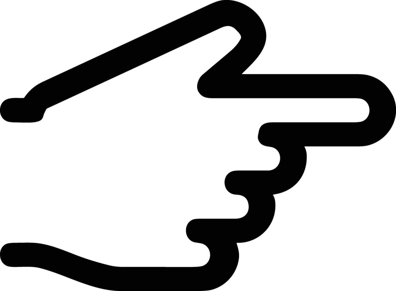 Hand icon symbol image illustration vector