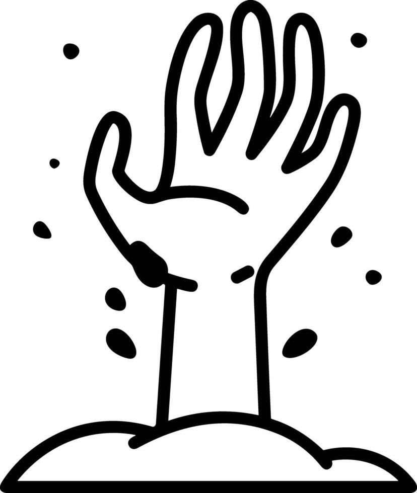 Hand icon symbol image illustration vector