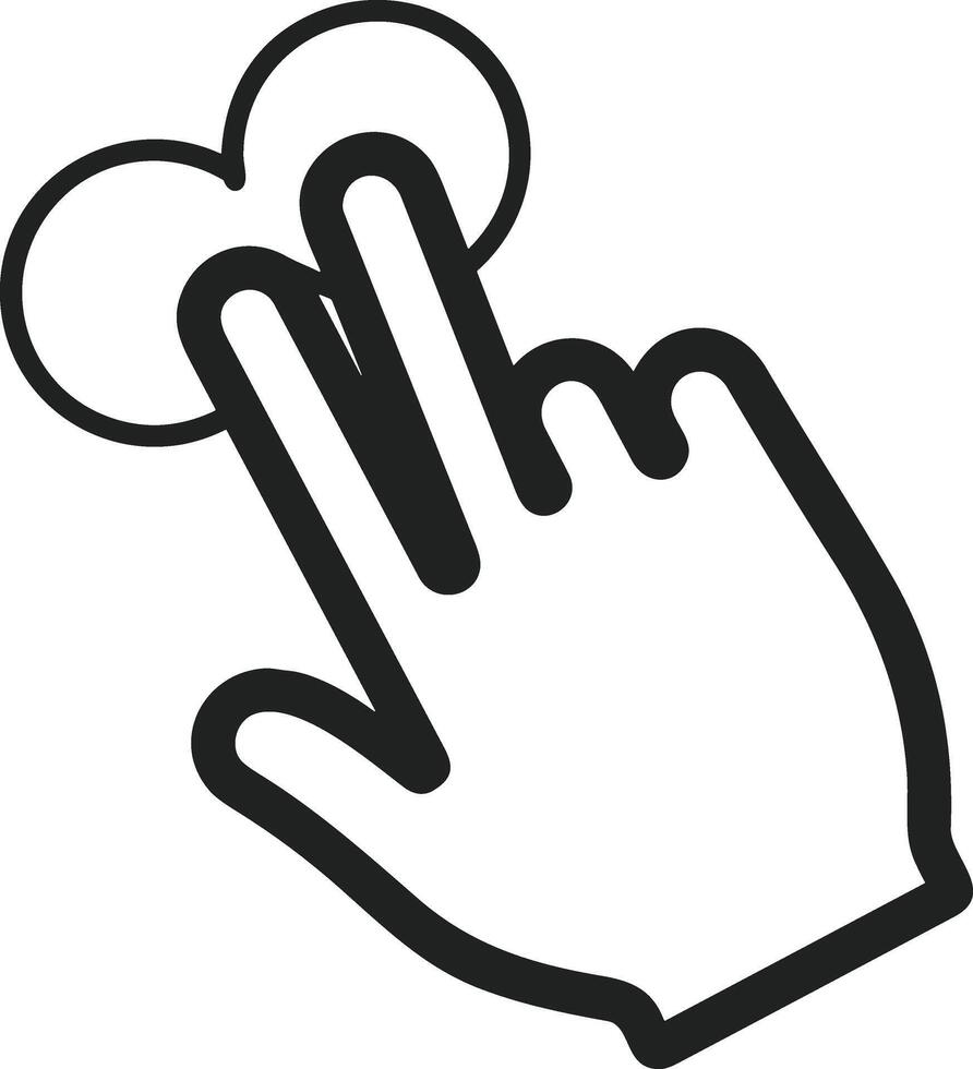 Hand icon symbol image illustration vector